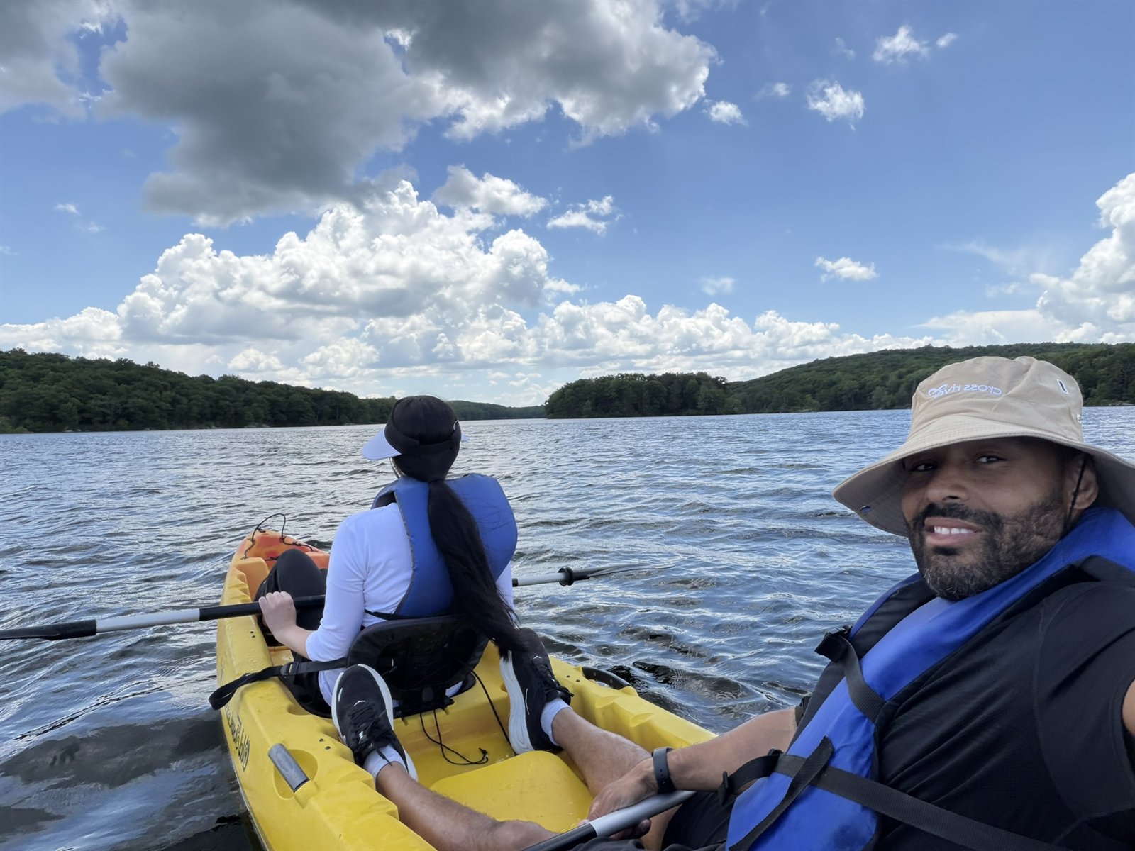 Frank Smith III kayaking outdoors near New Jersey