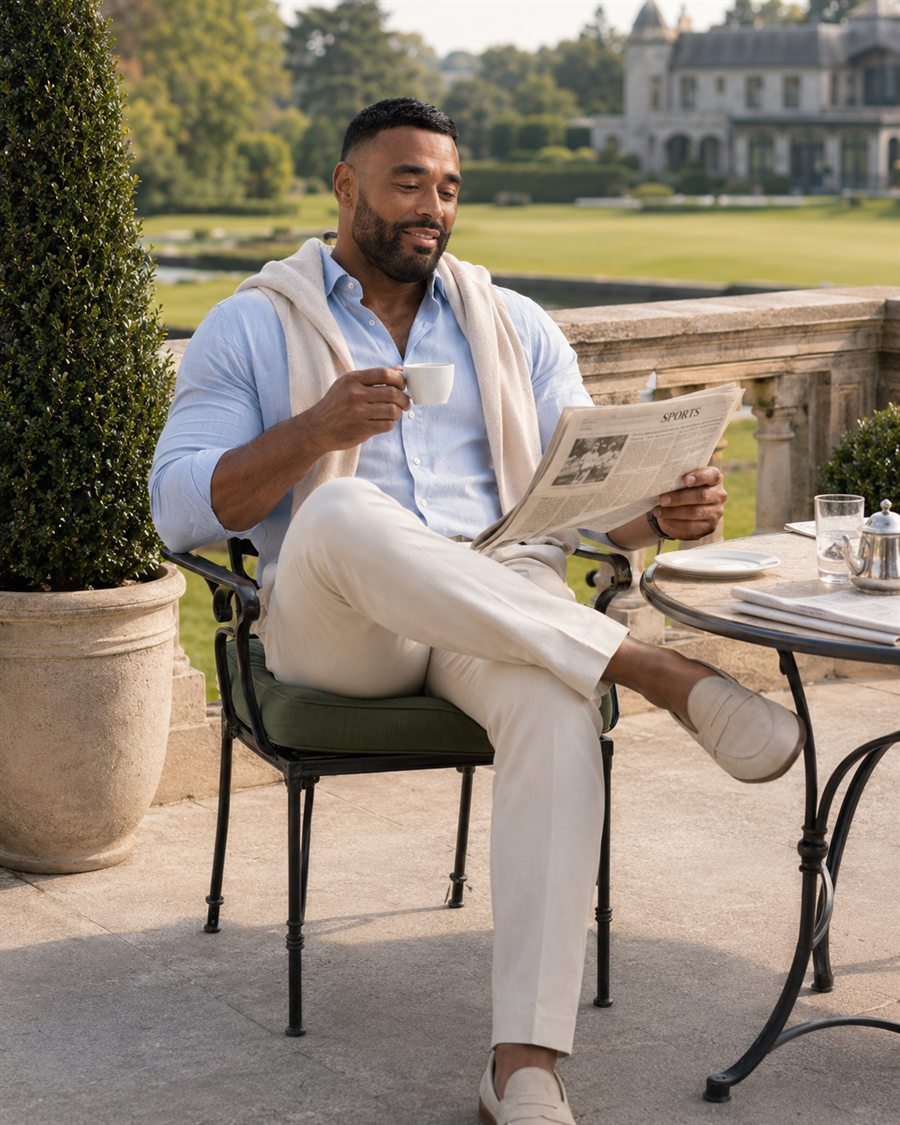 Frank Smith III tea lifestyle portrait in Mahwah New Jersey