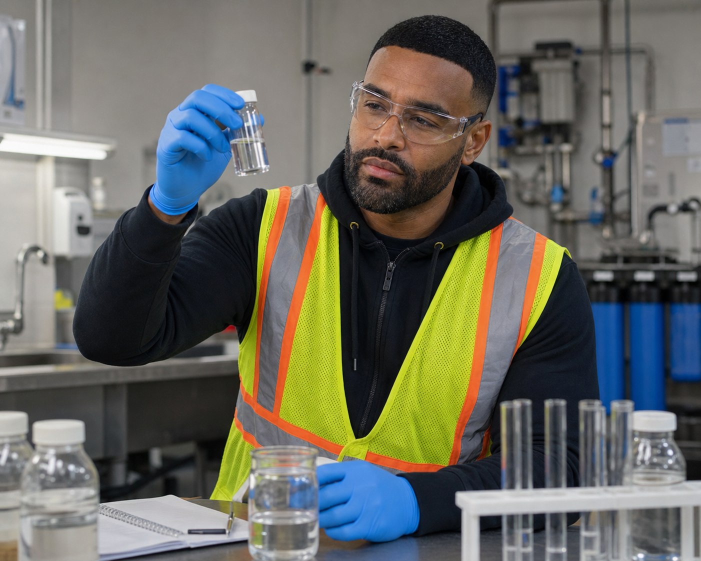 Frank Smith III New Jersey water sample lab testing