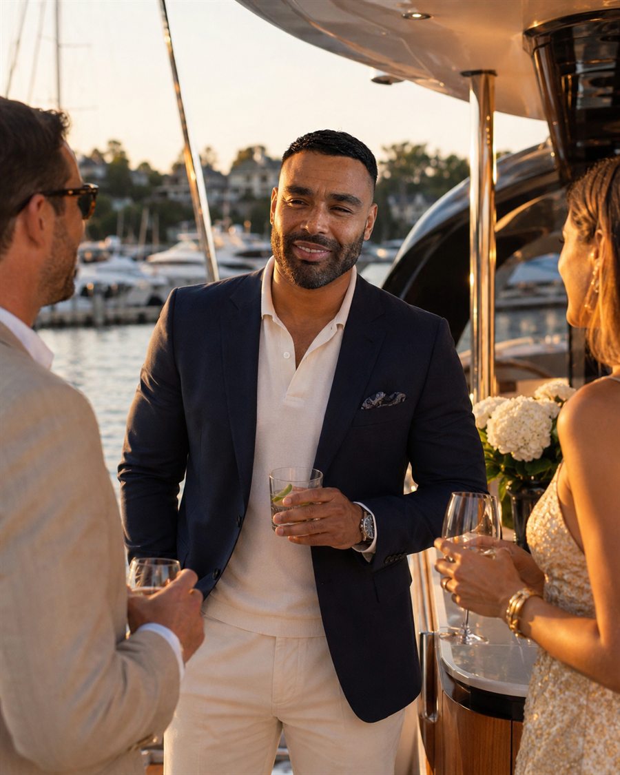 Frank Smith III yacht party lifestyle portrait connected to New Jersey